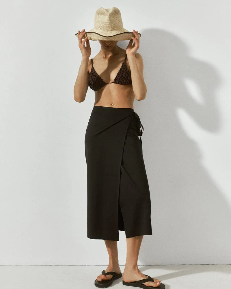 Janessa Leone Waverly Hat In Bleach/Walnut