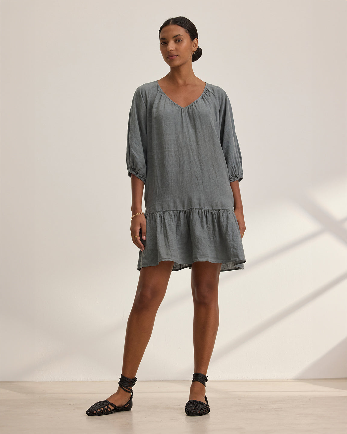 velvet by Graham and Spencer Kaylie Dress in Graphite