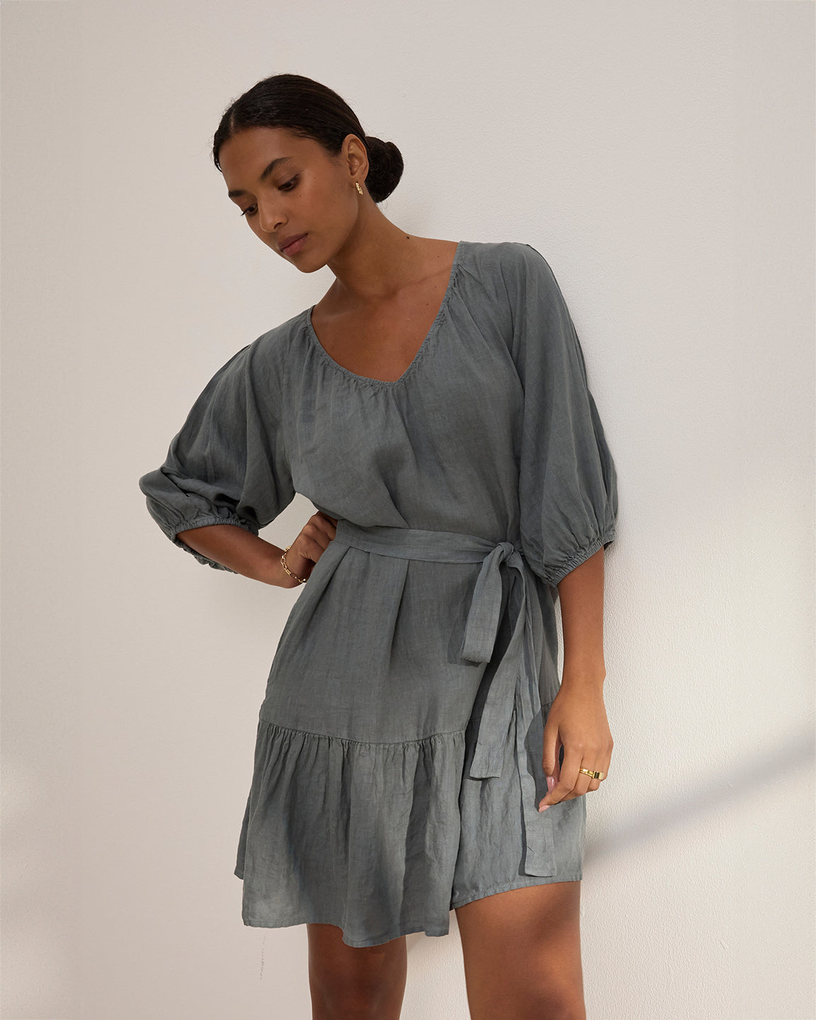 velvet by Graham and Spencer Kaylie Dress in Graphite