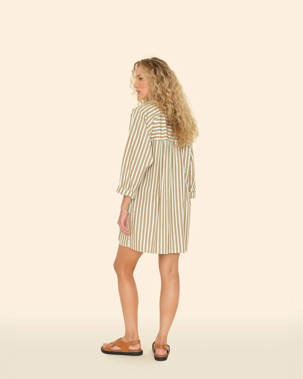 Xirena - Flora Stripes Dress - Women - Green - S