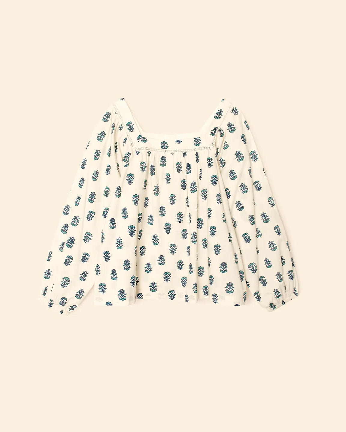 Xirena Mira Top in Clover Stamp