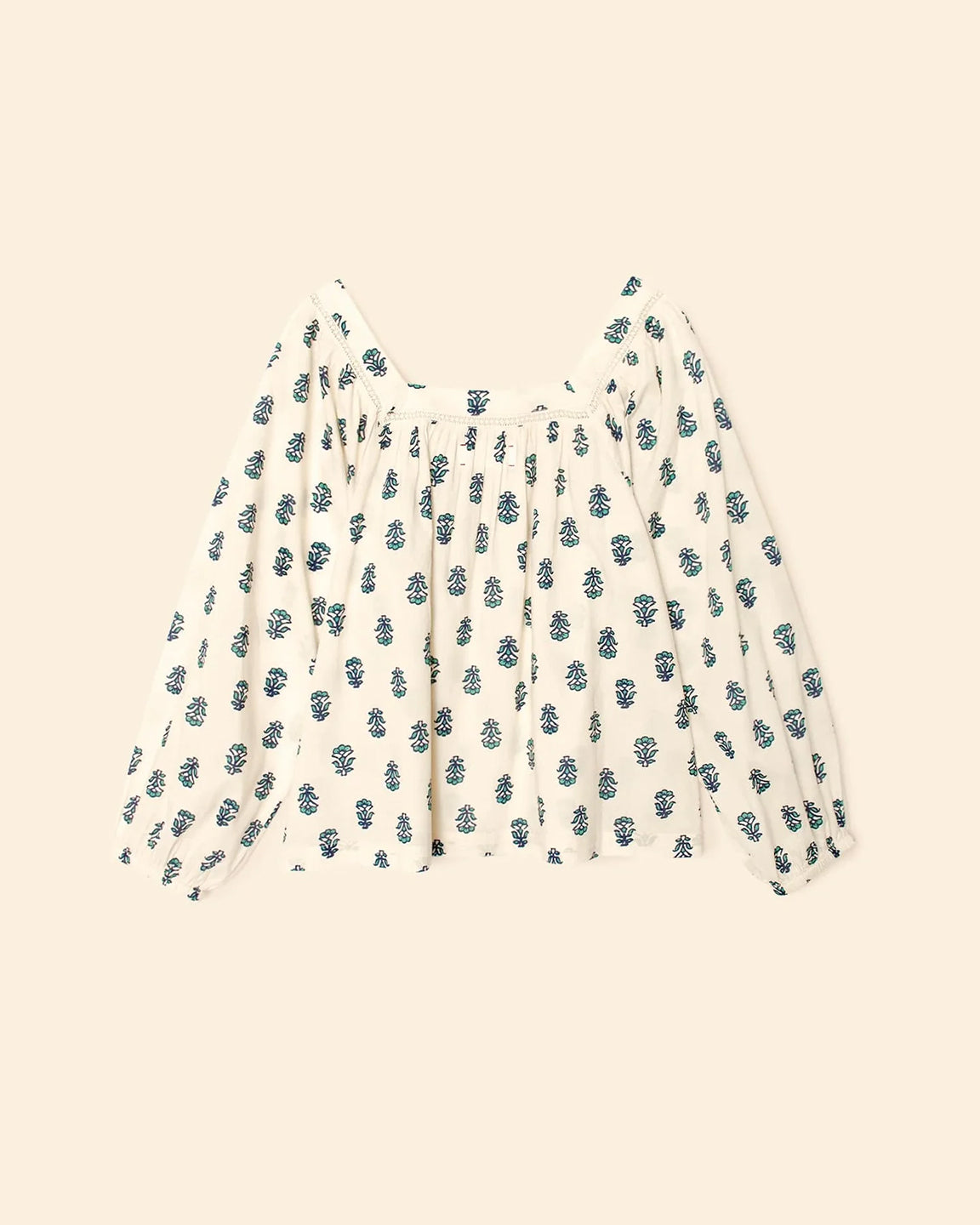 Xirena Mira Top in Clover Stamp