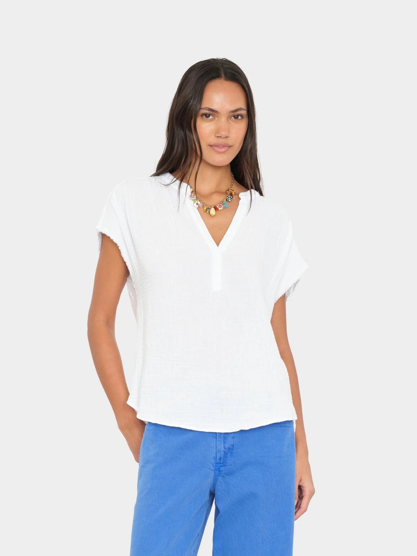 Xirena Kane Top in White or Picante