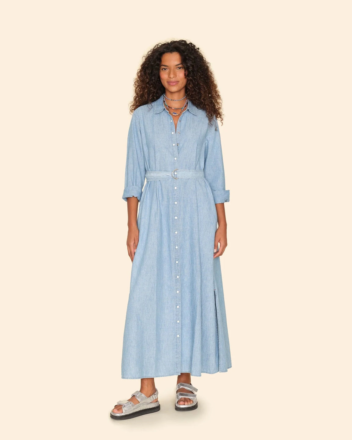 Xirena Bowen Dress in Dusty Blue