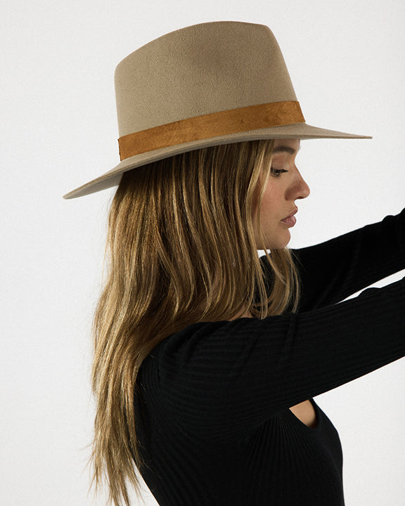 Janessa Leone Ross Fedora in Clay