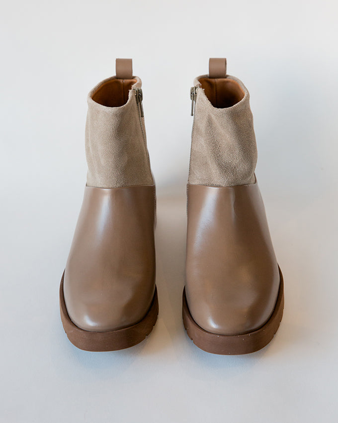 Coclico Darling Boot in Taupe Suede/Leather