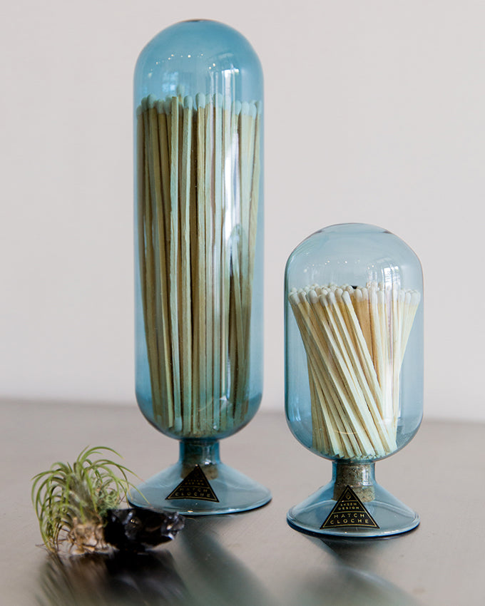 Skeem Fireplace Cloche Matches in Sky