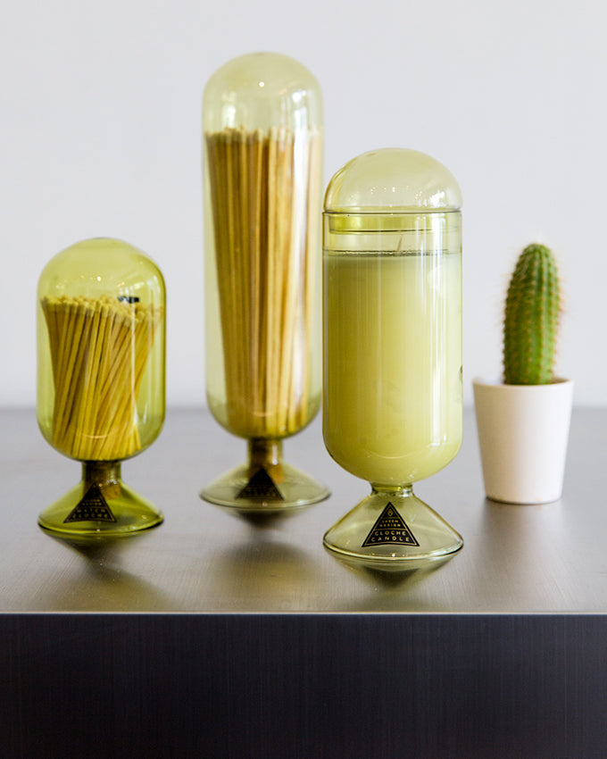 Skeem Cloche Candle in Citrus Zest and Basil