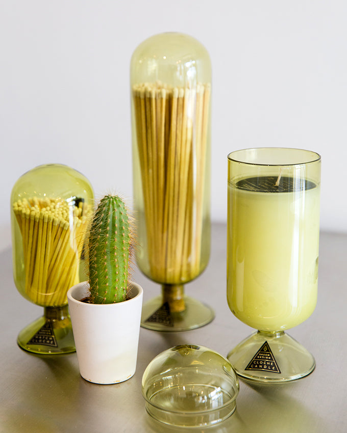 Skeem Cloche Candle in Citrus Zest and Basil