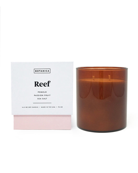 Botanica Large Glass Candle in Reef