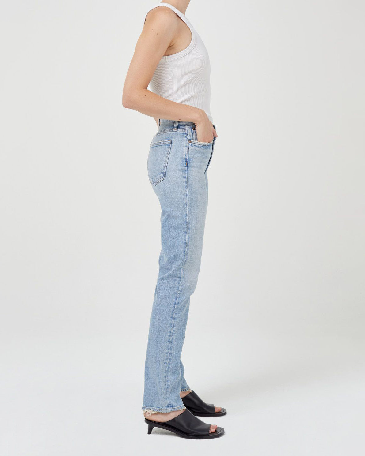 Agolde Lyle Low Rise Slim in Rift