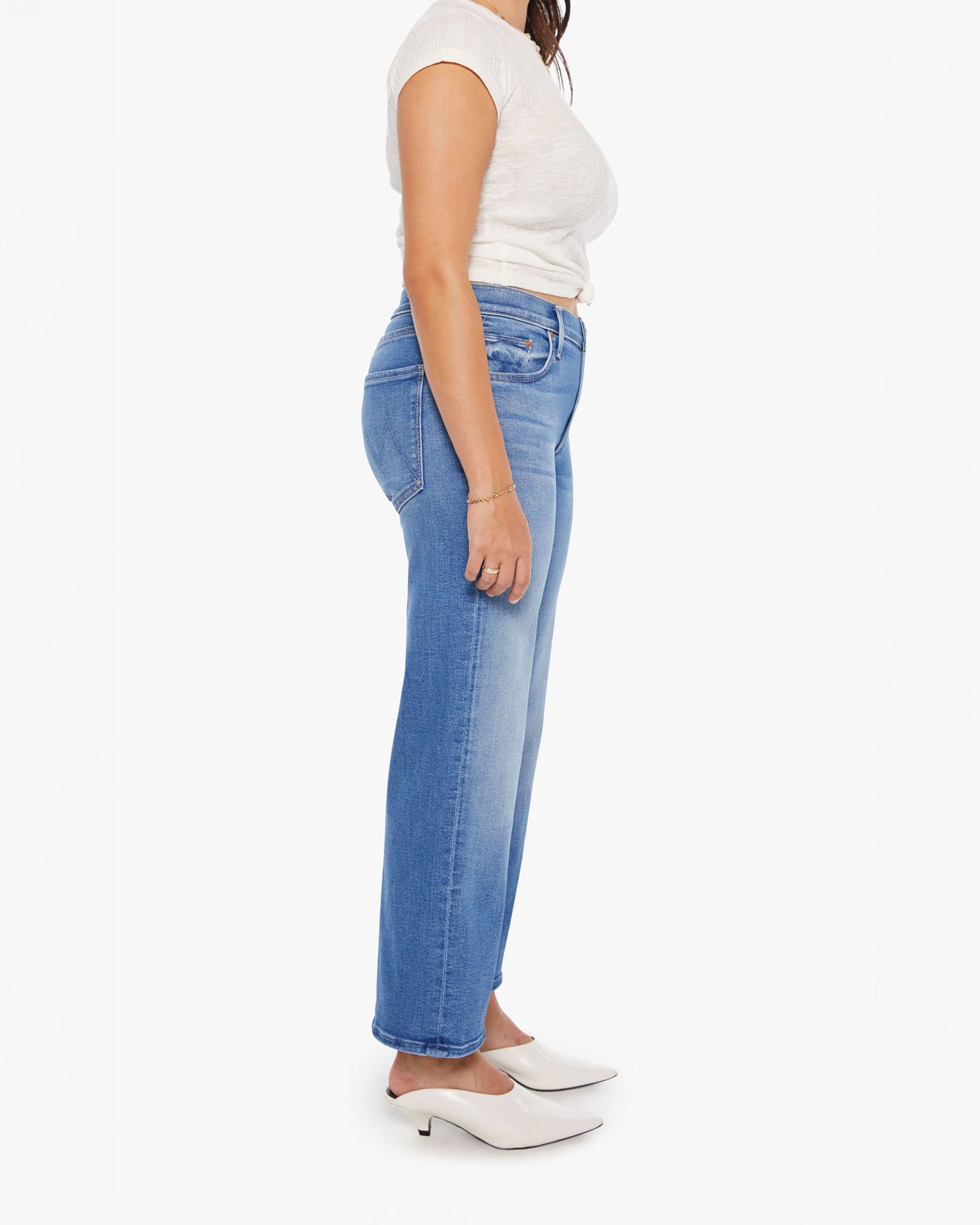 Mother The Mid Rise Rambler Zip Ankle Piece By Piece
