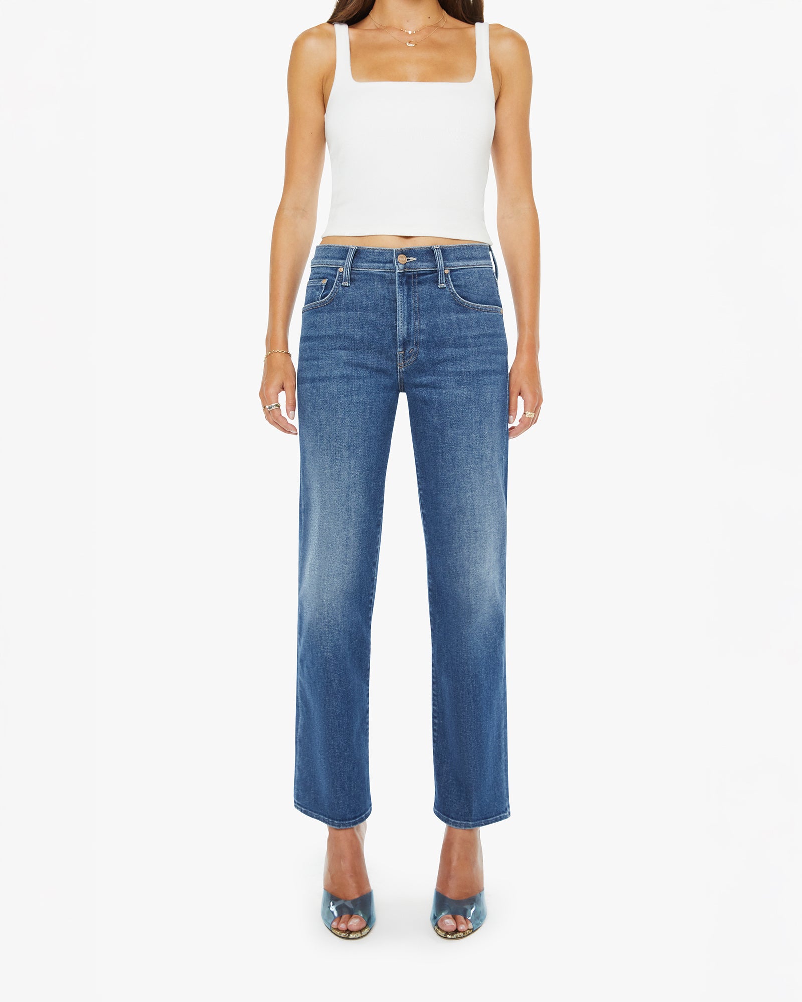 Mother The Mid Rise Rambler Zip Ankle Catch My Drift