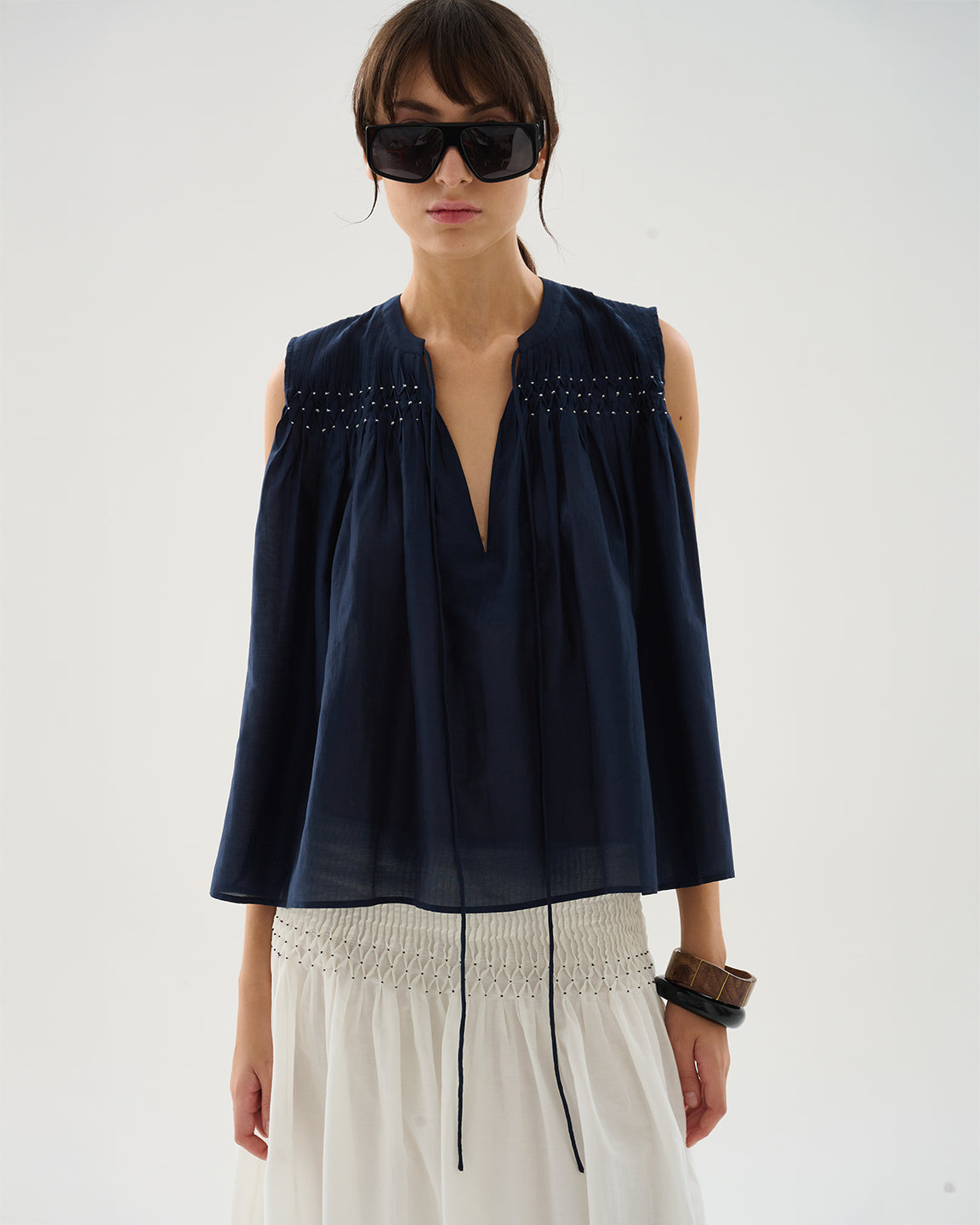 Maria Cher Conde Tyla Top in Marine