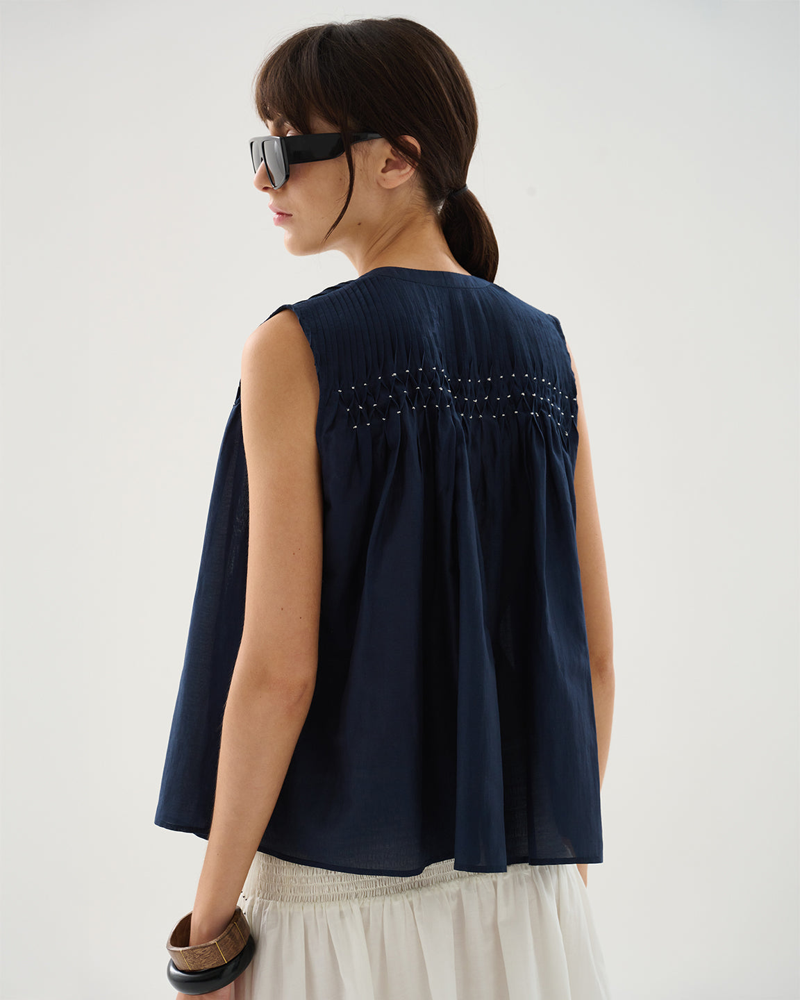 Maria Cher Conde Tyla Top in Marine