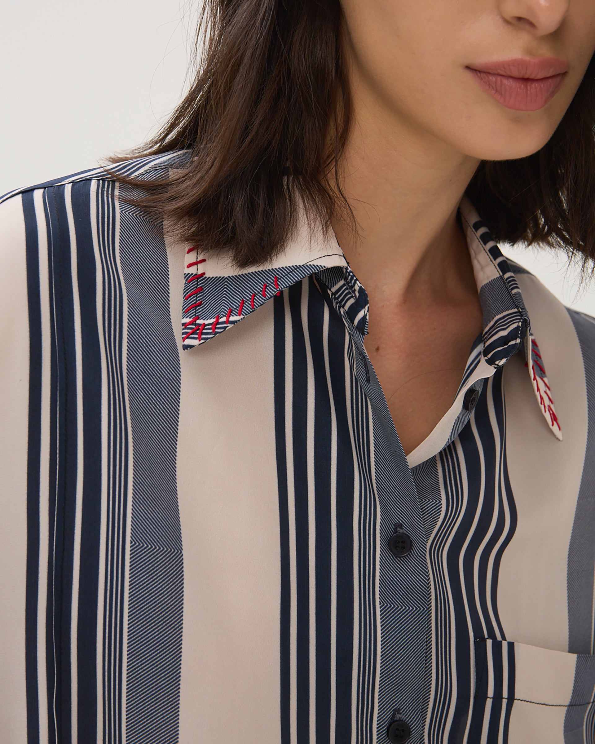 Maria Cher Jim Ari Shirt Marine