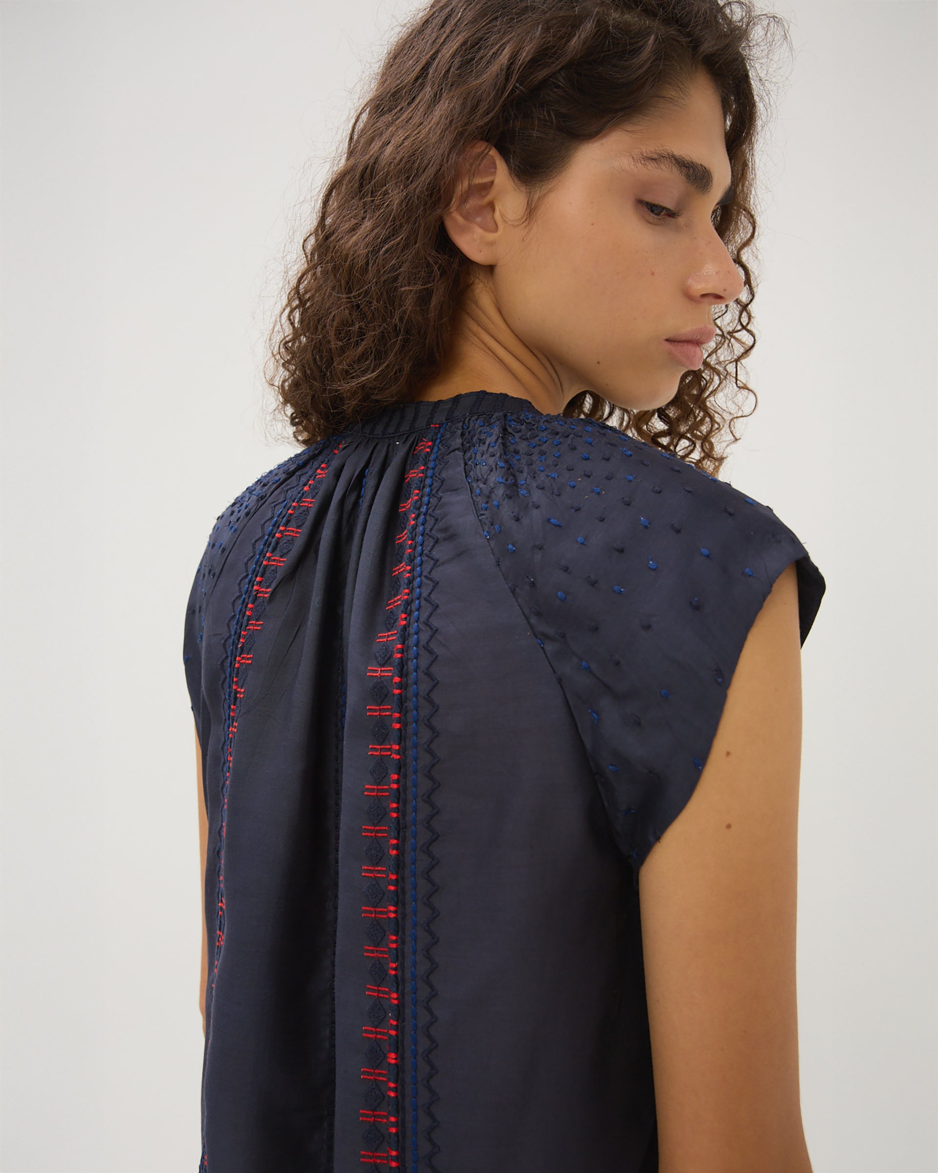 Maria Cher Joan Monica Top Marine