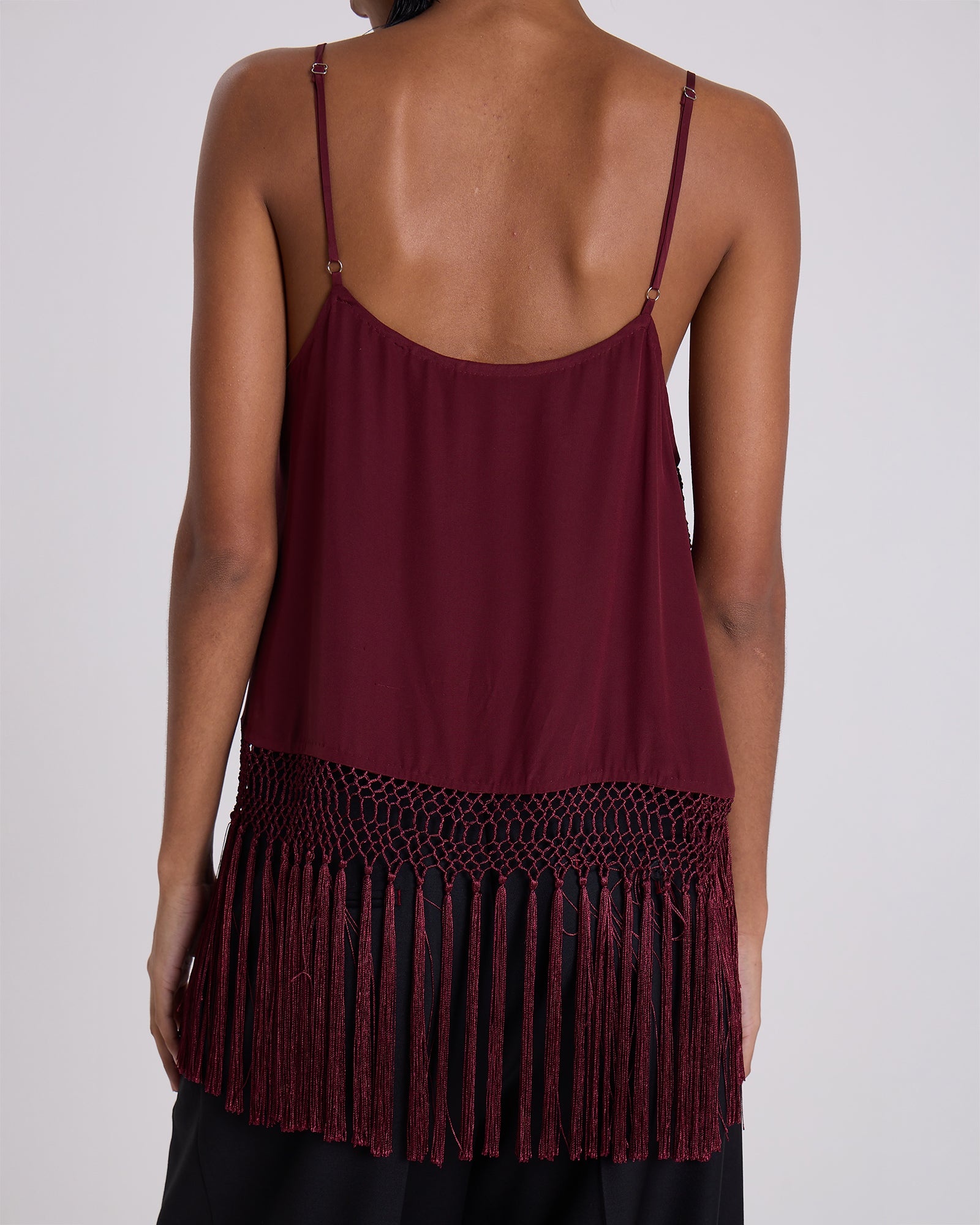 Maria Cher Ridge Audrey Top in Bordeaux