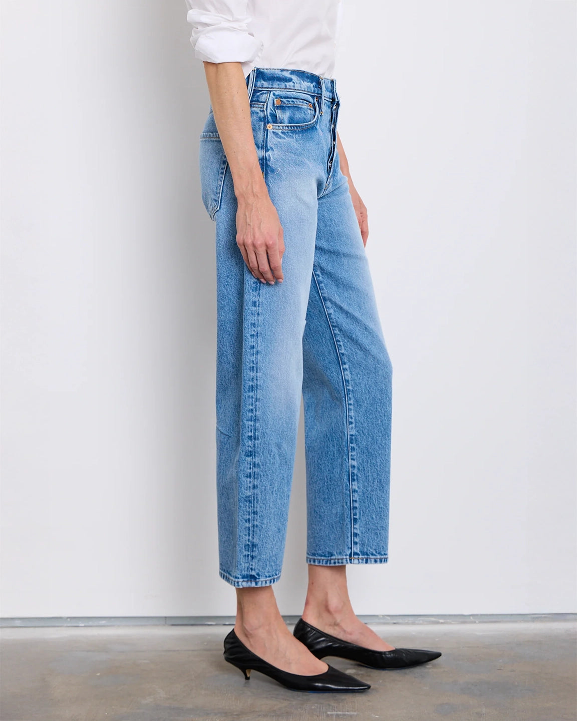 Betro Simone Ellen Barrel Leg Jean In Euclid Wash