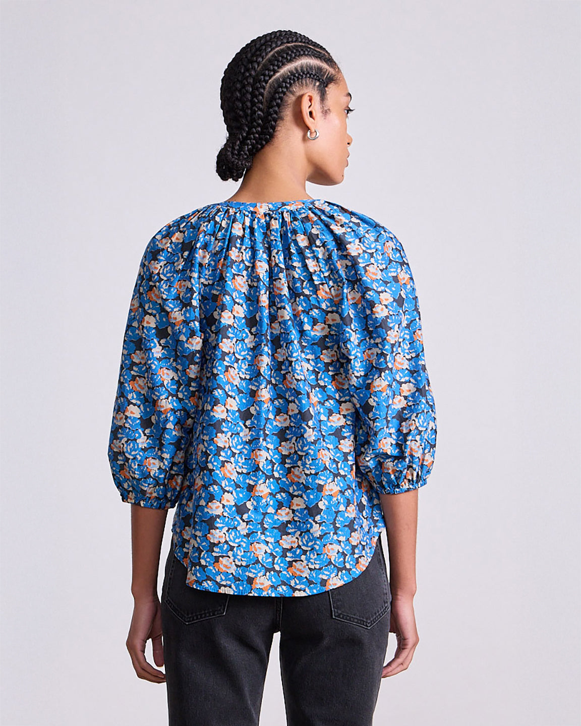 Apiece Apart Mitte Top in Florette Blue