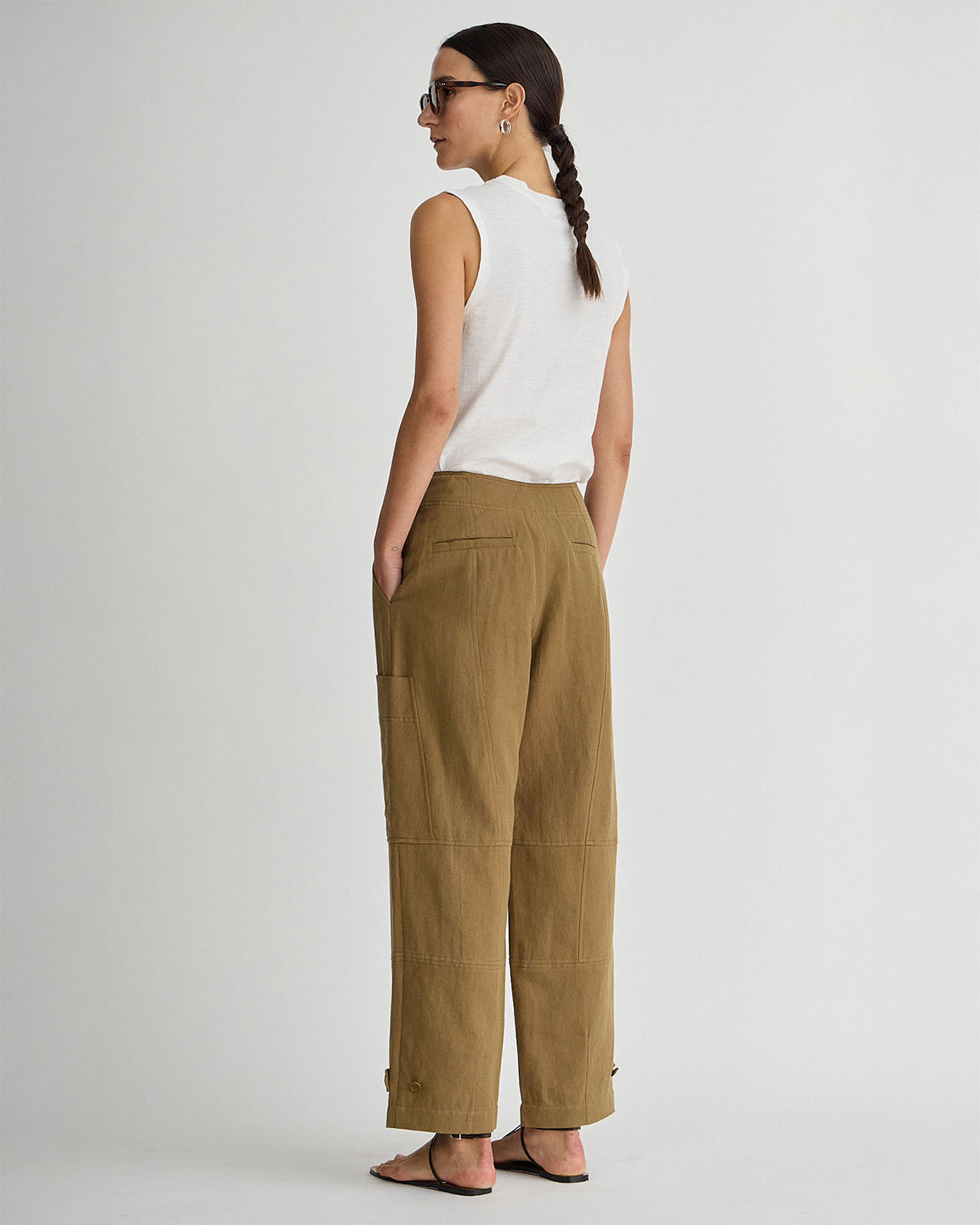 Apiece Apart Juna Cargo Pant in Tobacco or Black