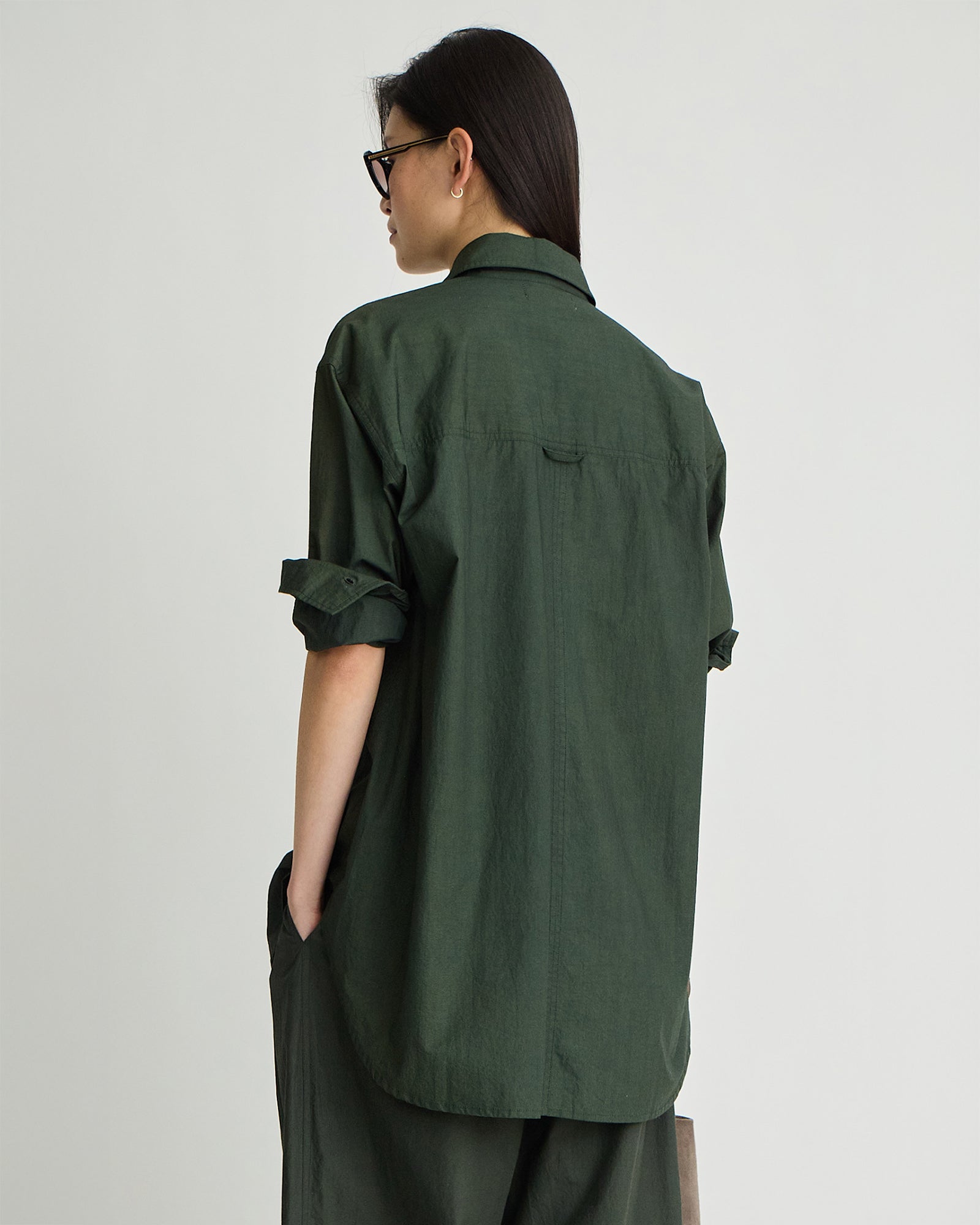 Apiece Apart Oversized Button Down in Rosin