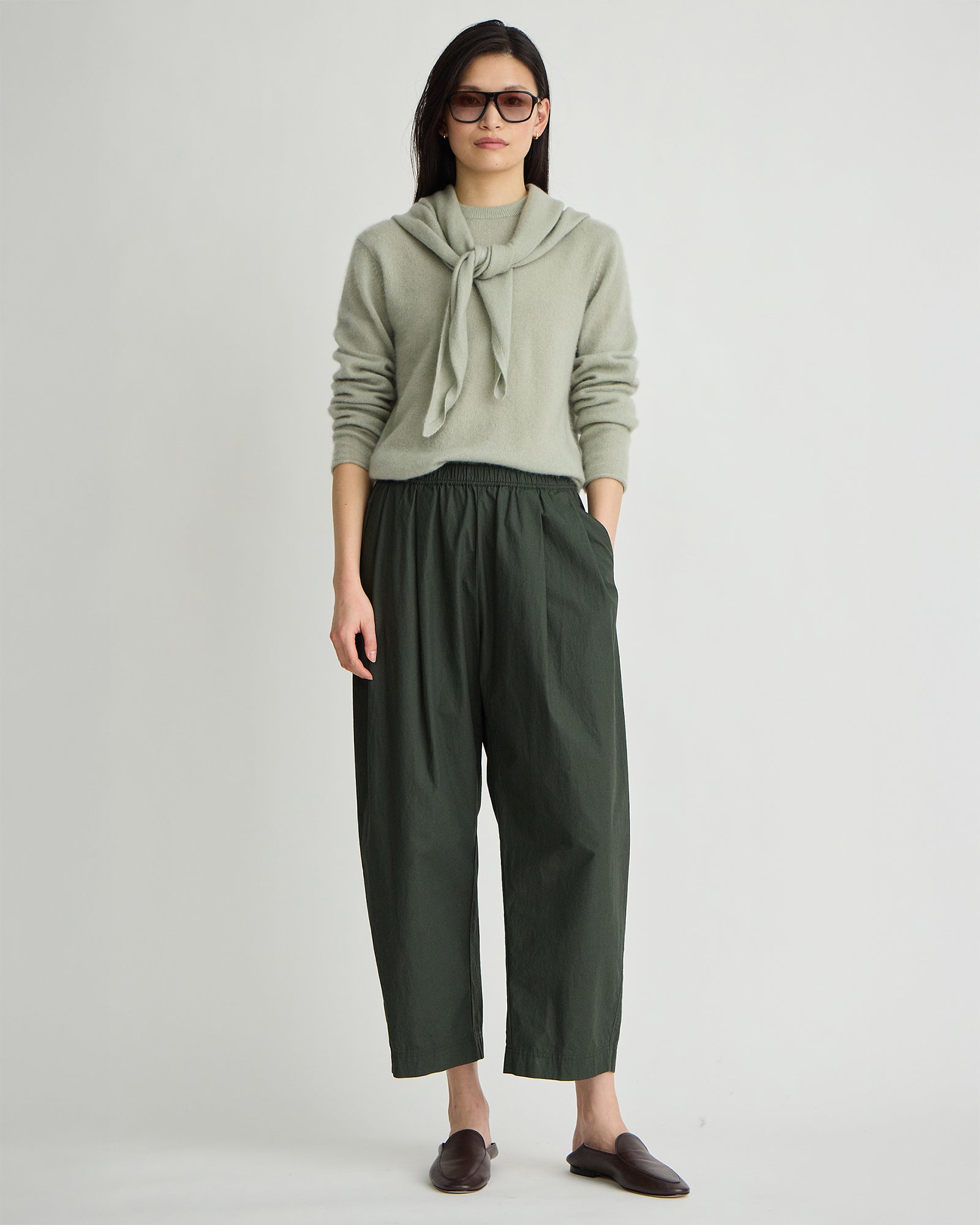 Apiece Apart Spa Pleat Pant in Rosin