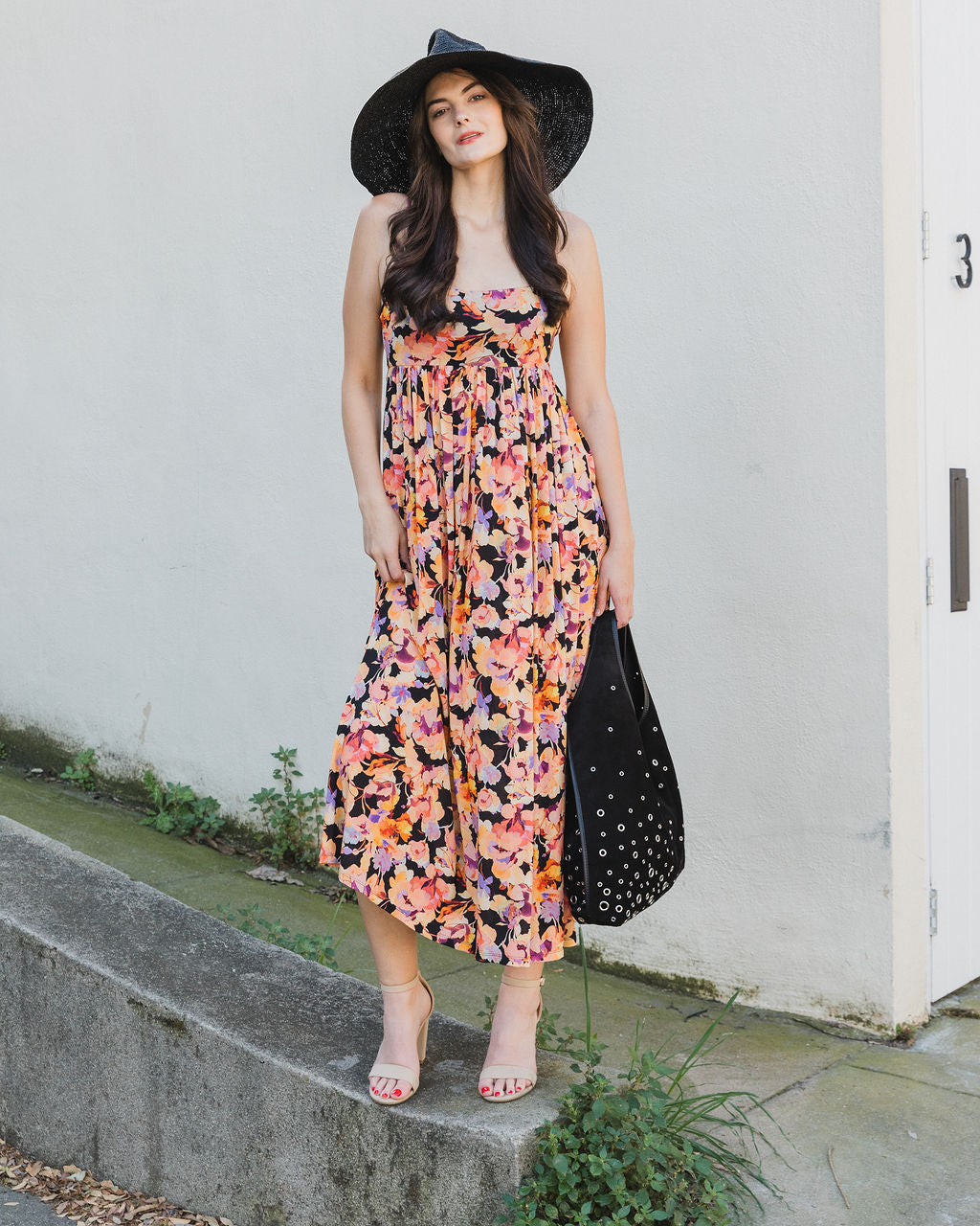 Ulla Johnson Hayes Sleeveless Jersey Dress in Night Bloom