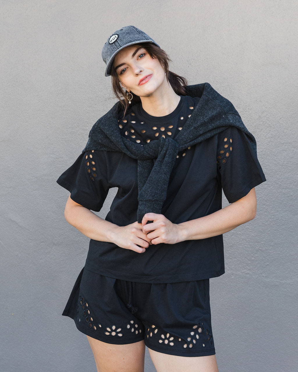 Ulla Johnson Kalesta Short Sleeve Cotton Top In Cowrie