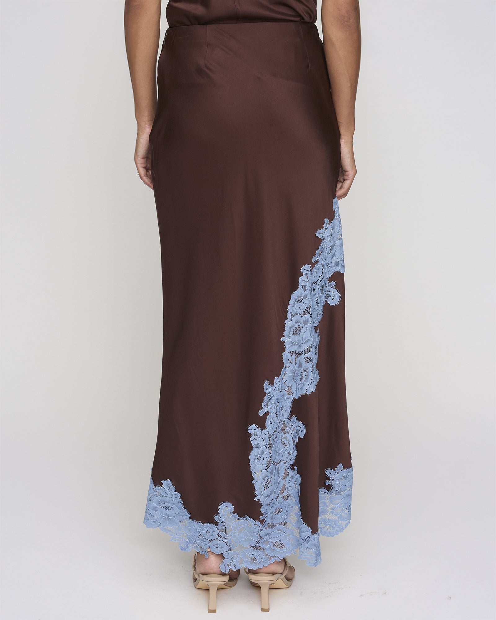 A.L.C. Olivia Skirt in Ganache/French Blue