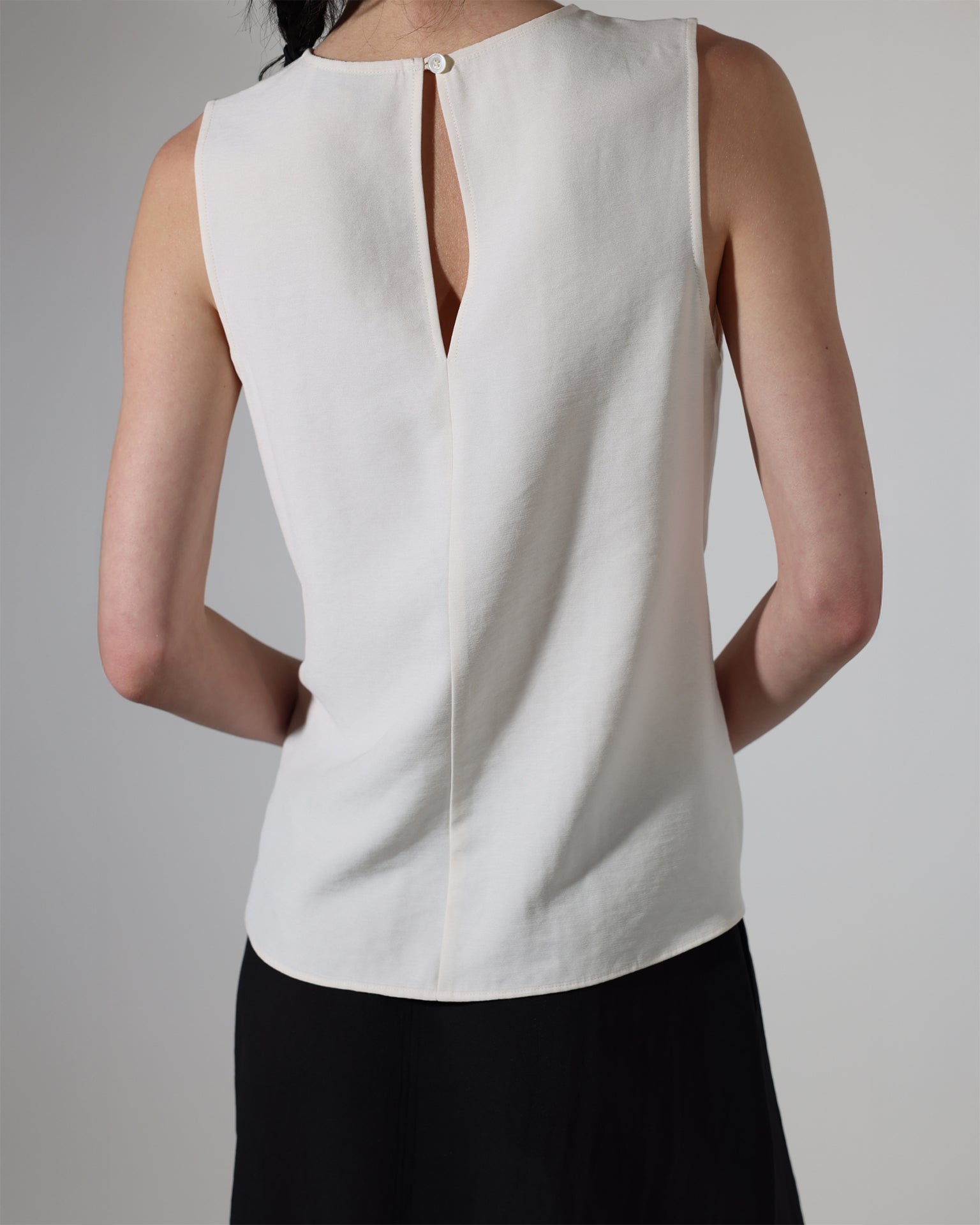 Saint Art Benson Charmeuse Top in Ivory