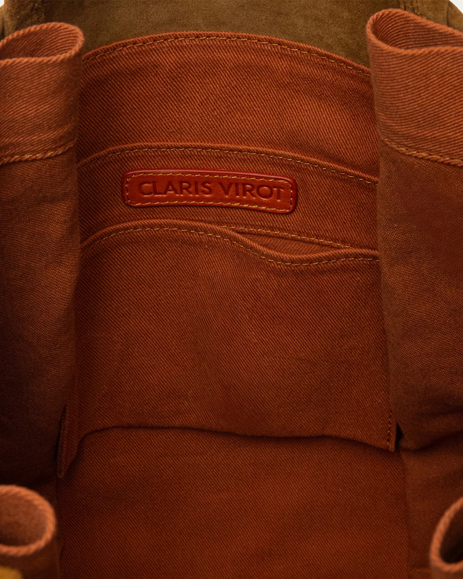 Claris Virot Joseph Bag in Tobacco Terracotta Leather
