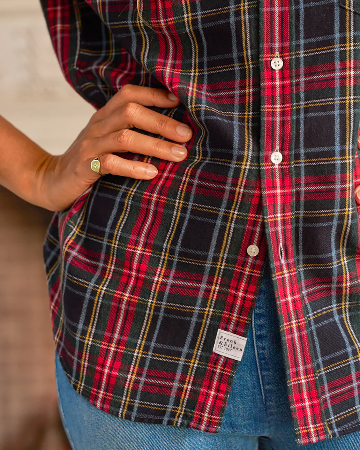 Frank & Eileen Eileen Relaxed Button-Up Shirt In Multi Plaid