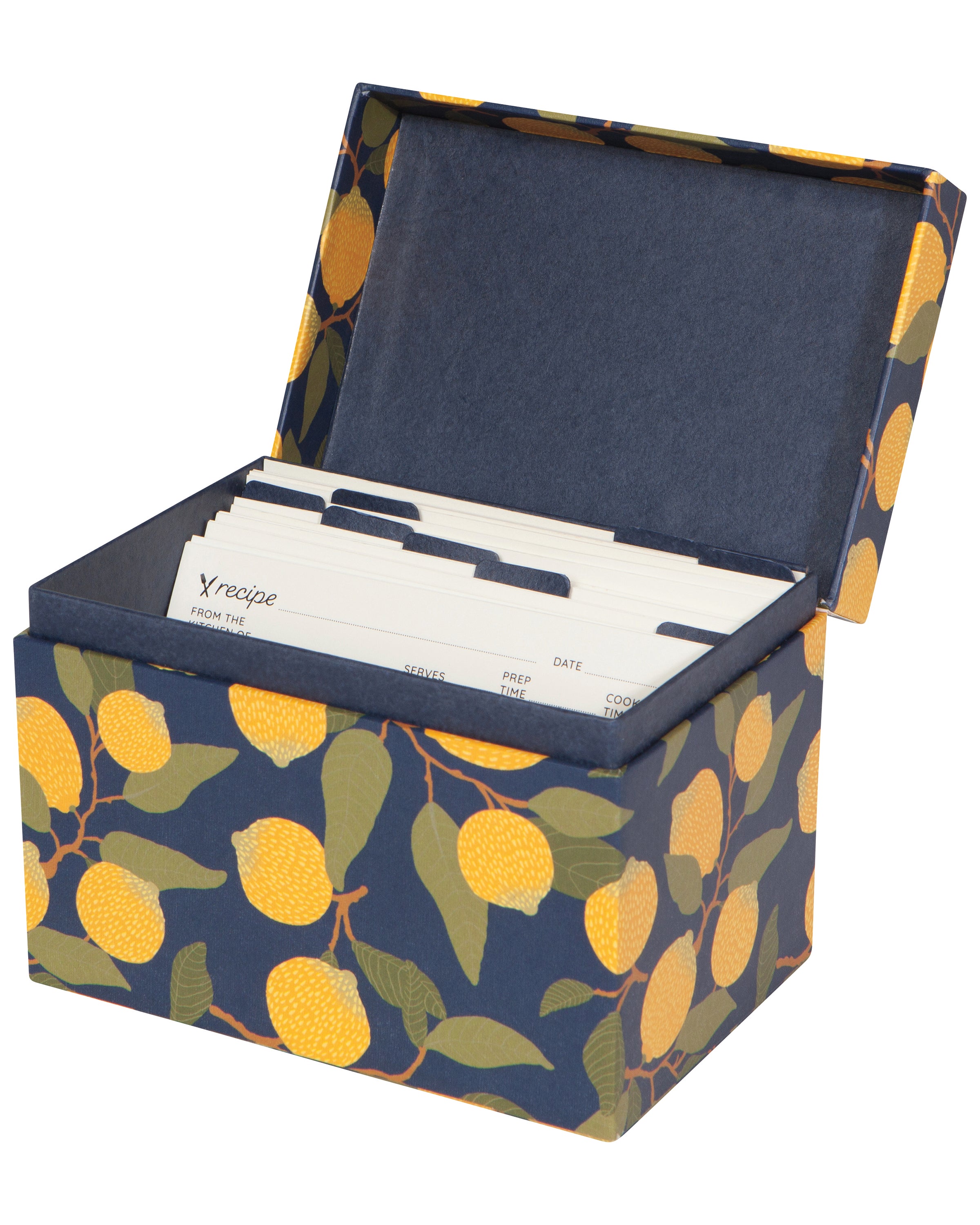 Danica Designs Recipe Card Box in Lemons