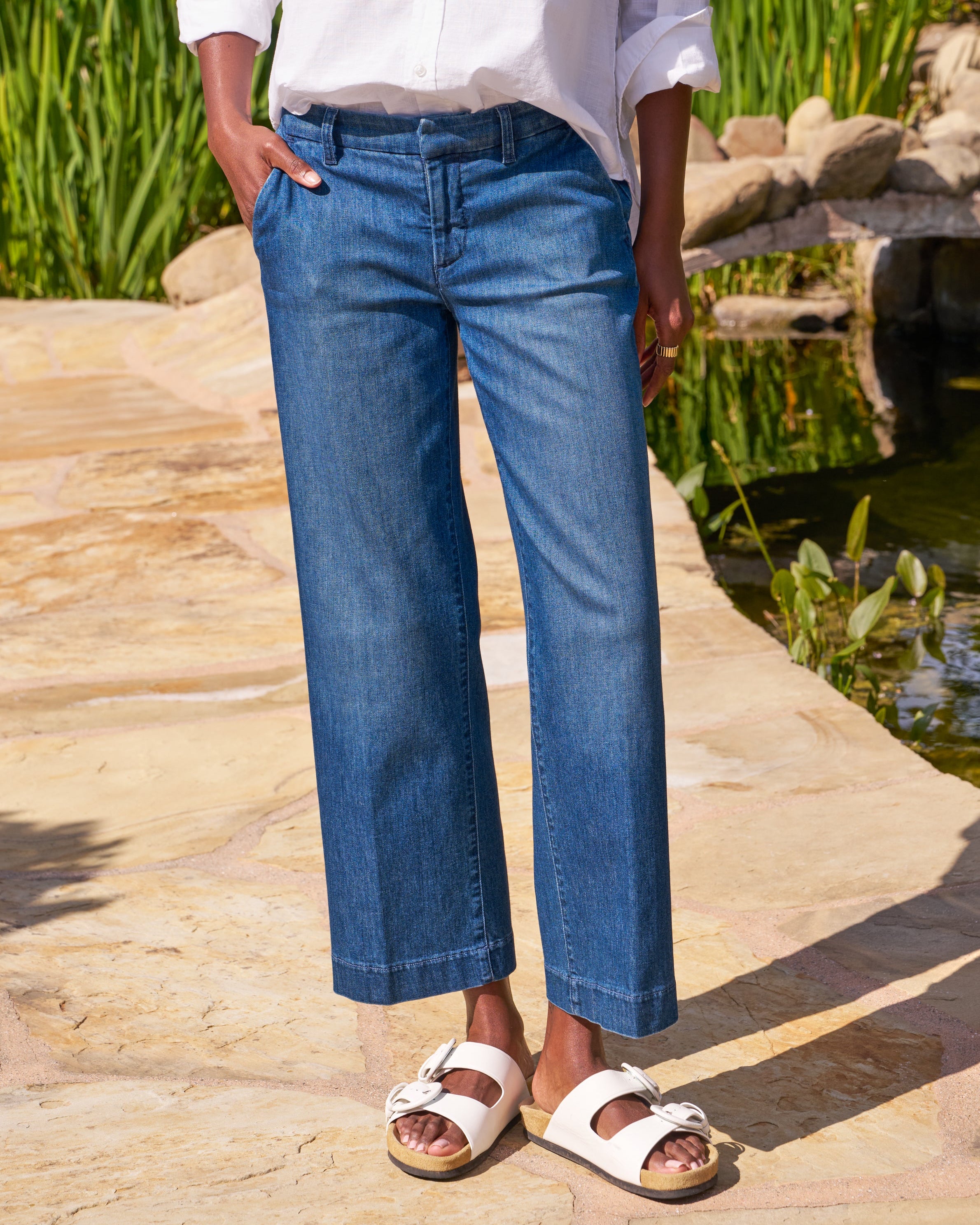 The Italian Wide Leg Chino