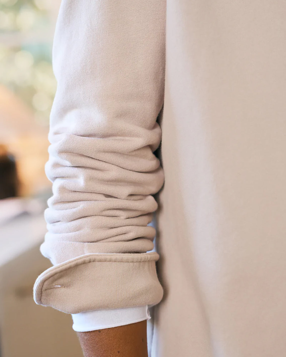 Frank & Eileen Eileen Sweatshirt Button-Up Stone