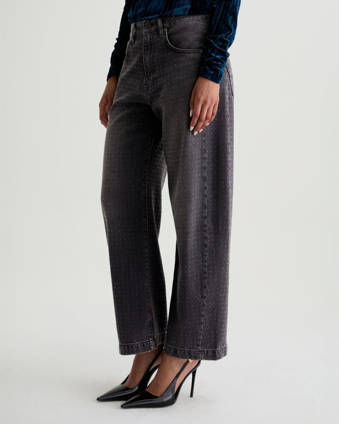 AG Hattie High-Rise Barrel Jean In Star Light