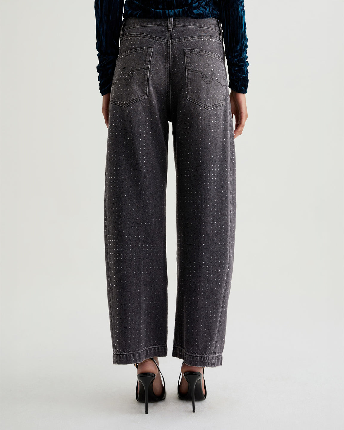 AG Hattie High-Rise Barrel Jean In Star Light