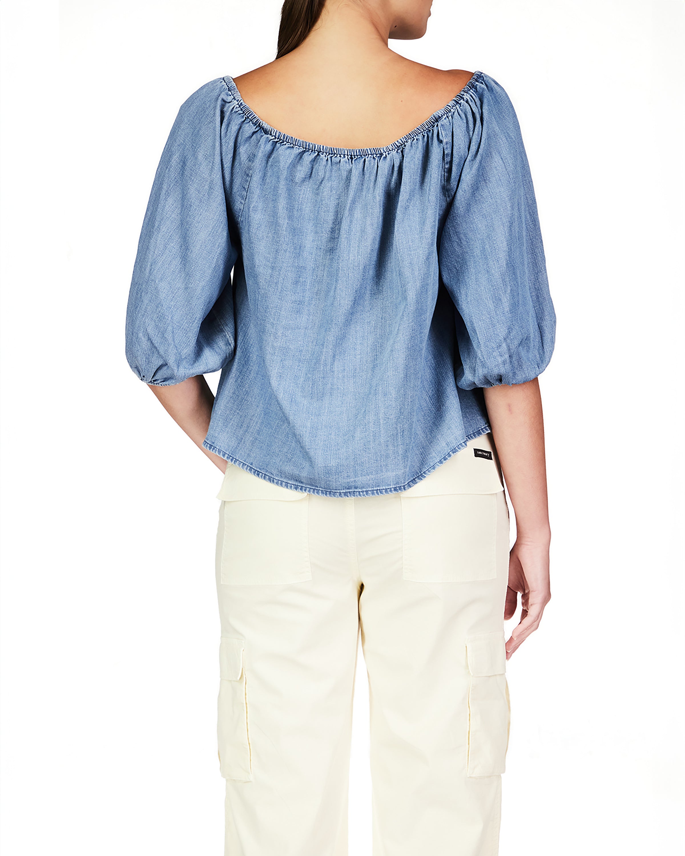 Sanctuary Beach to Bar Blouse in Bit of Blue Wash
