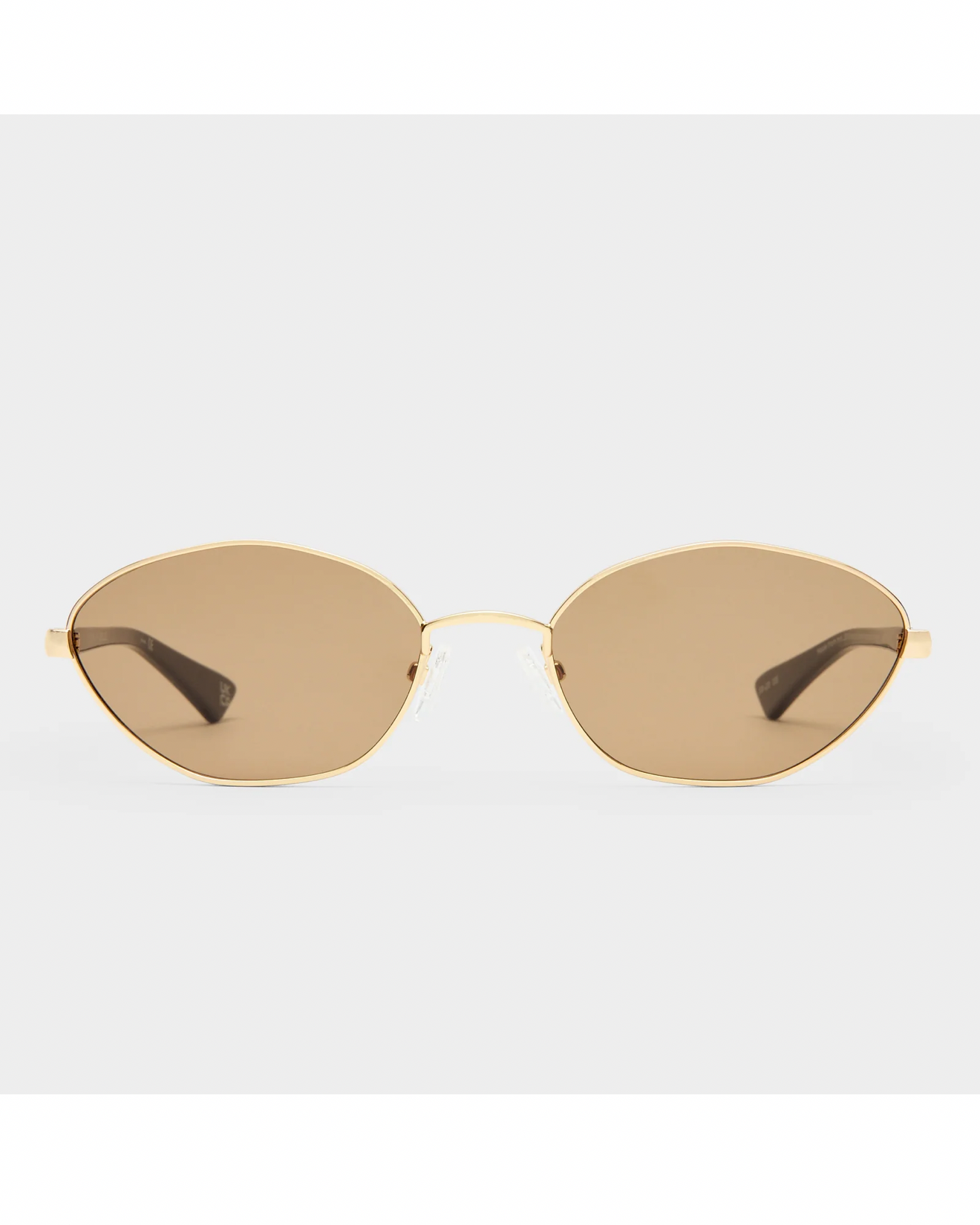 Le Specs Le Bebe in Gold with Brown Mono Polarized Lenses