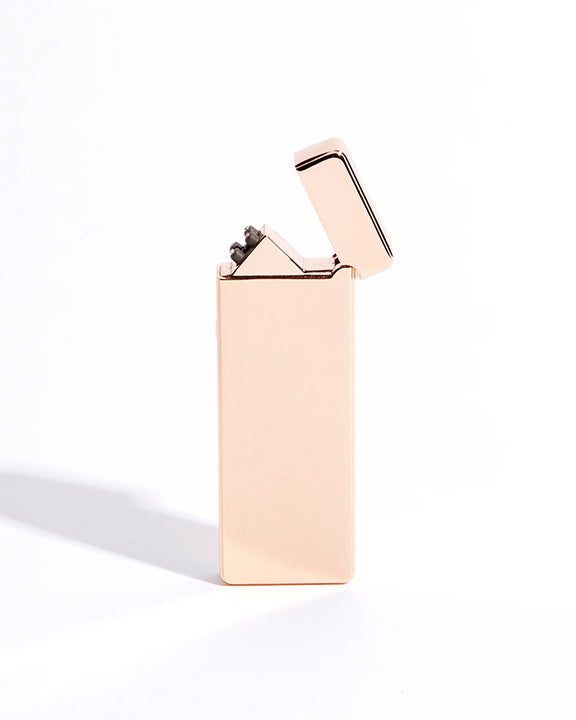 The USB Lighter Company Slim Double Arc Lighter in Metallic Rose Gold