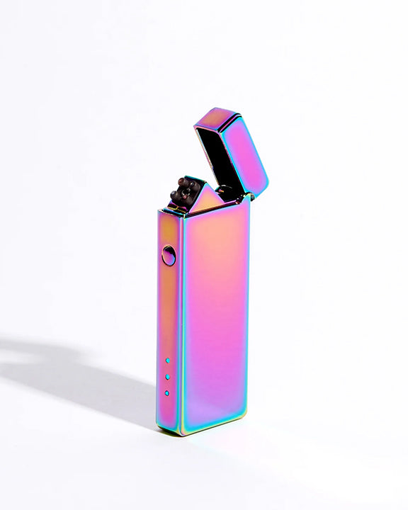 The USB Lighter Company Slim Double Arc Lighter in Metallic Rainbow