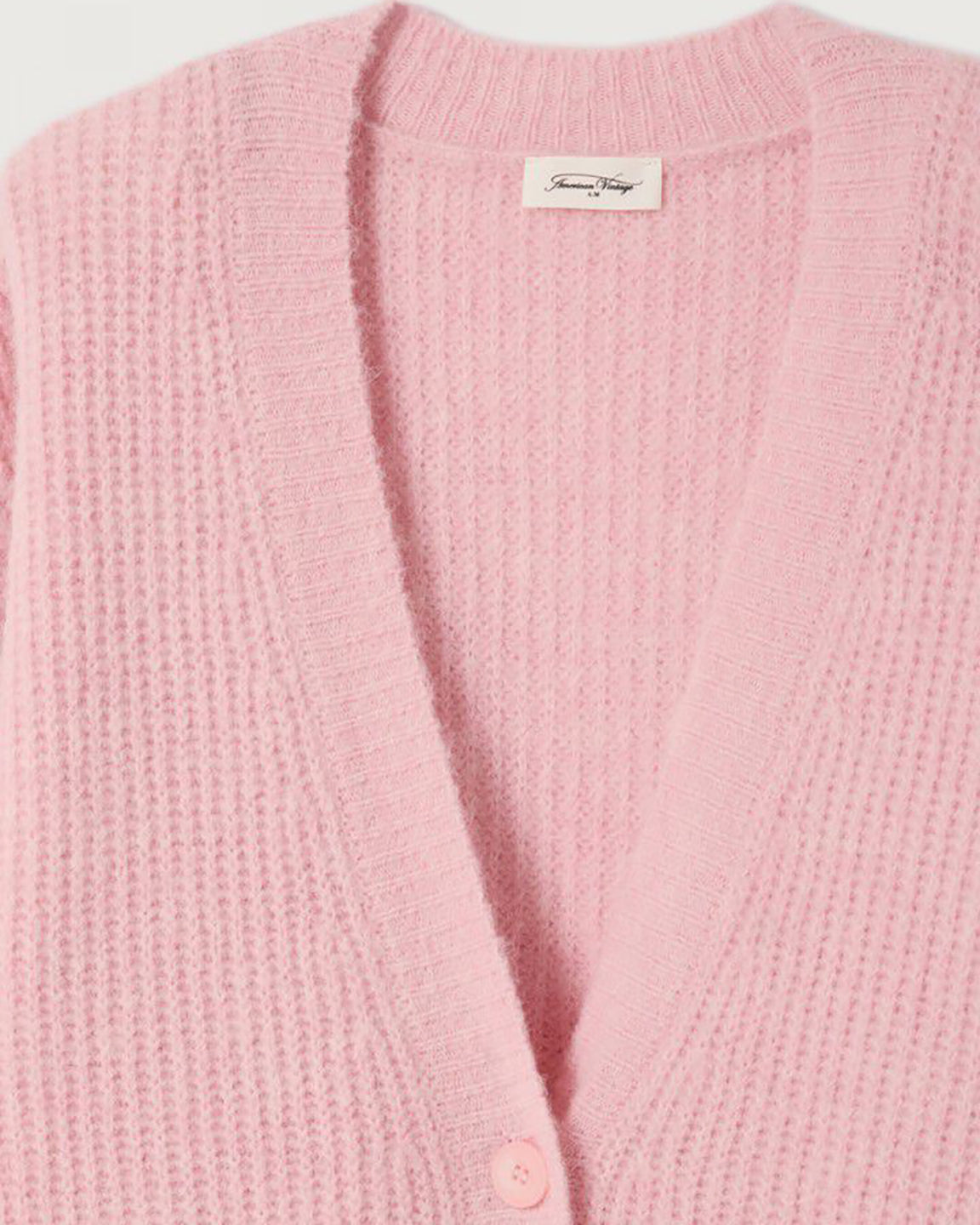 American Vintage East Cardigan in Cotton Candy Melange or Pearl Melange