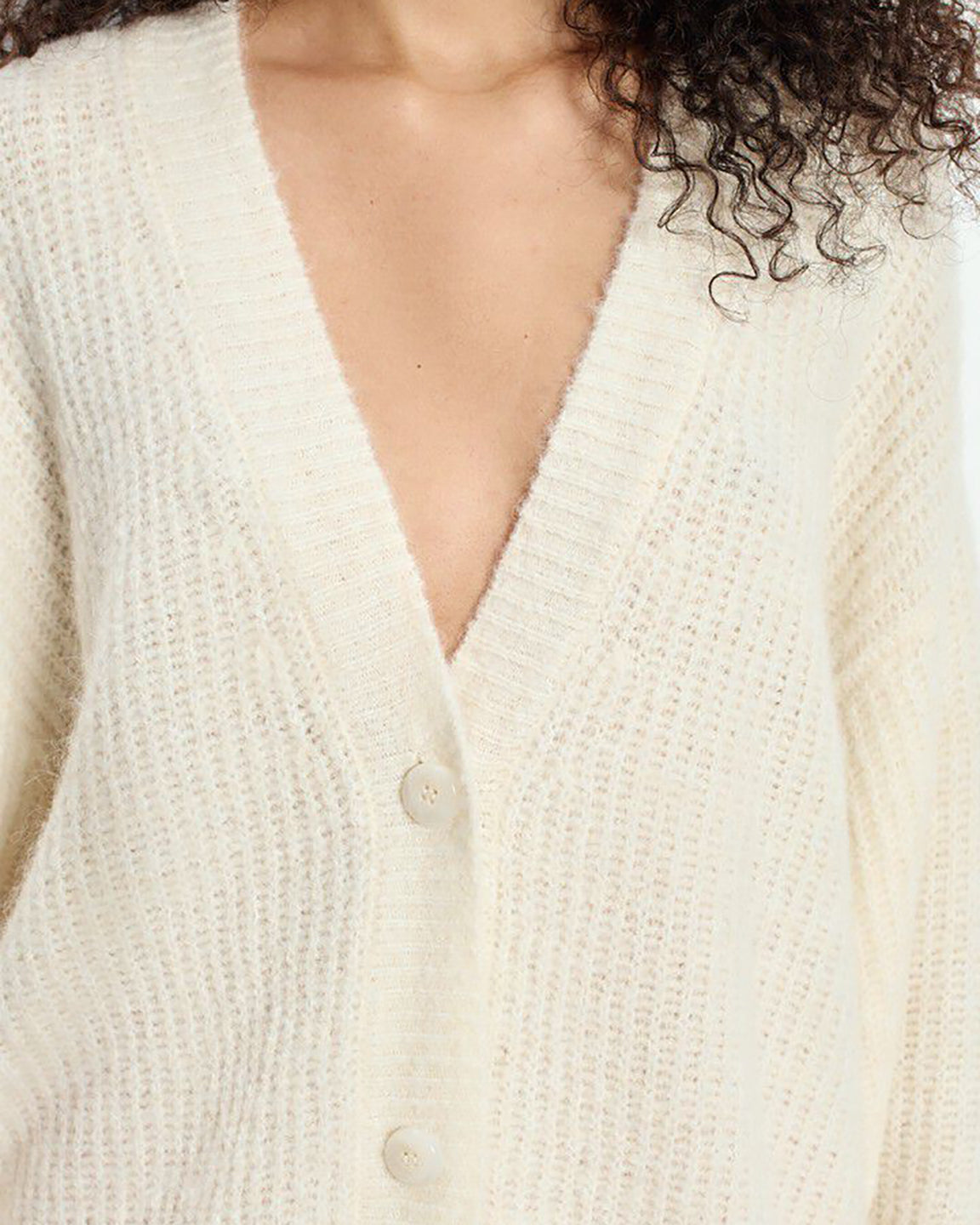 American Vintage East Cardigan in Cotton Candy Melange or Pearl Melange