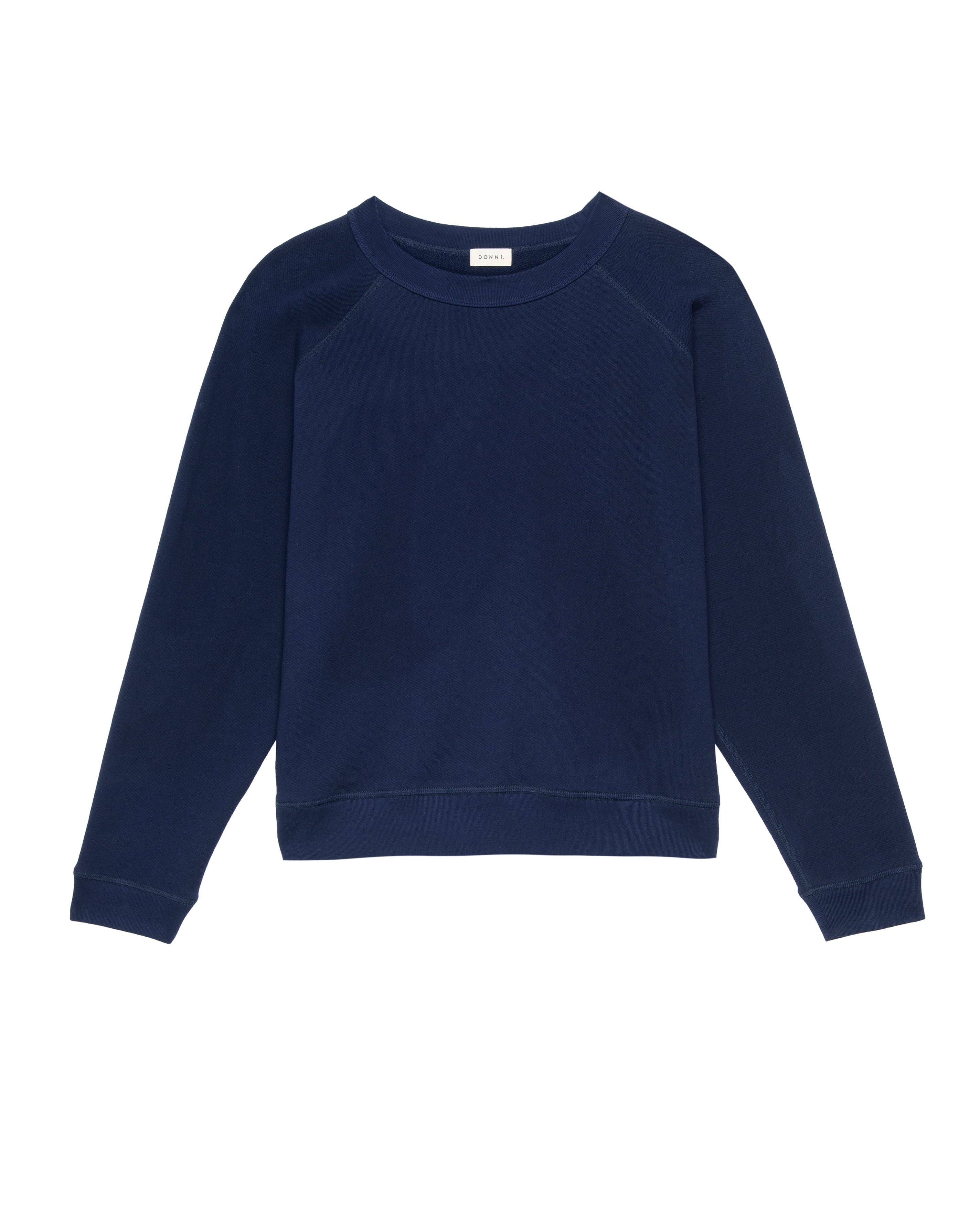 Navy sweatshirt w/ raglan sleeves