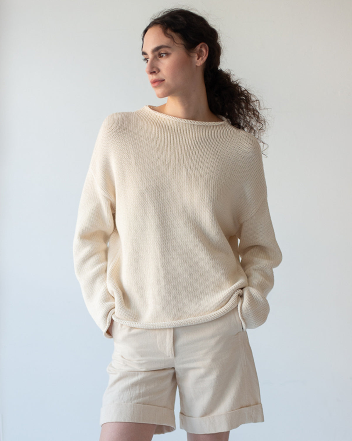 Lamis Washed Cotton Sweater