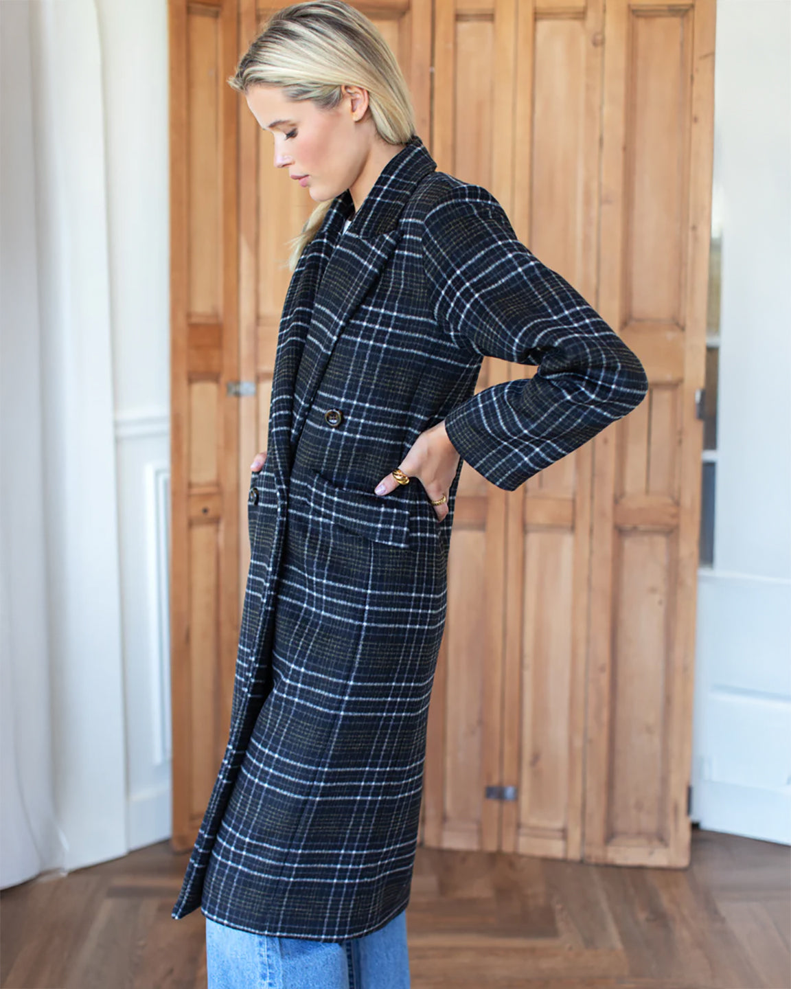 Emerson Fry Bowery Coat in Lewis Plaid