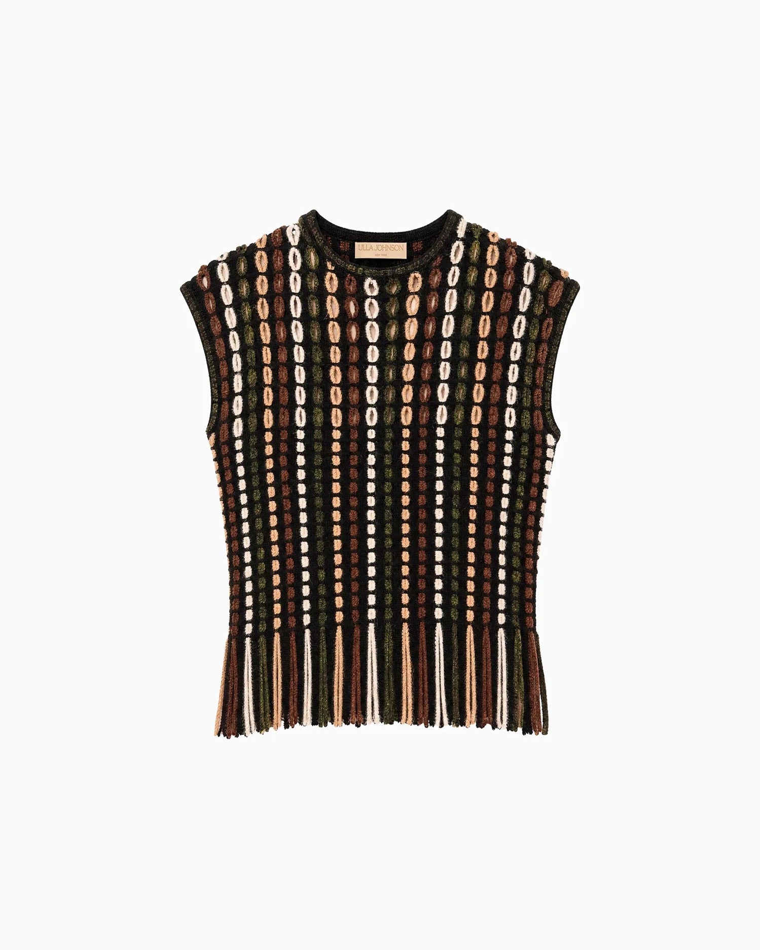 Ulla Johnson Natia Short Sleeve Knit Top in Noctis