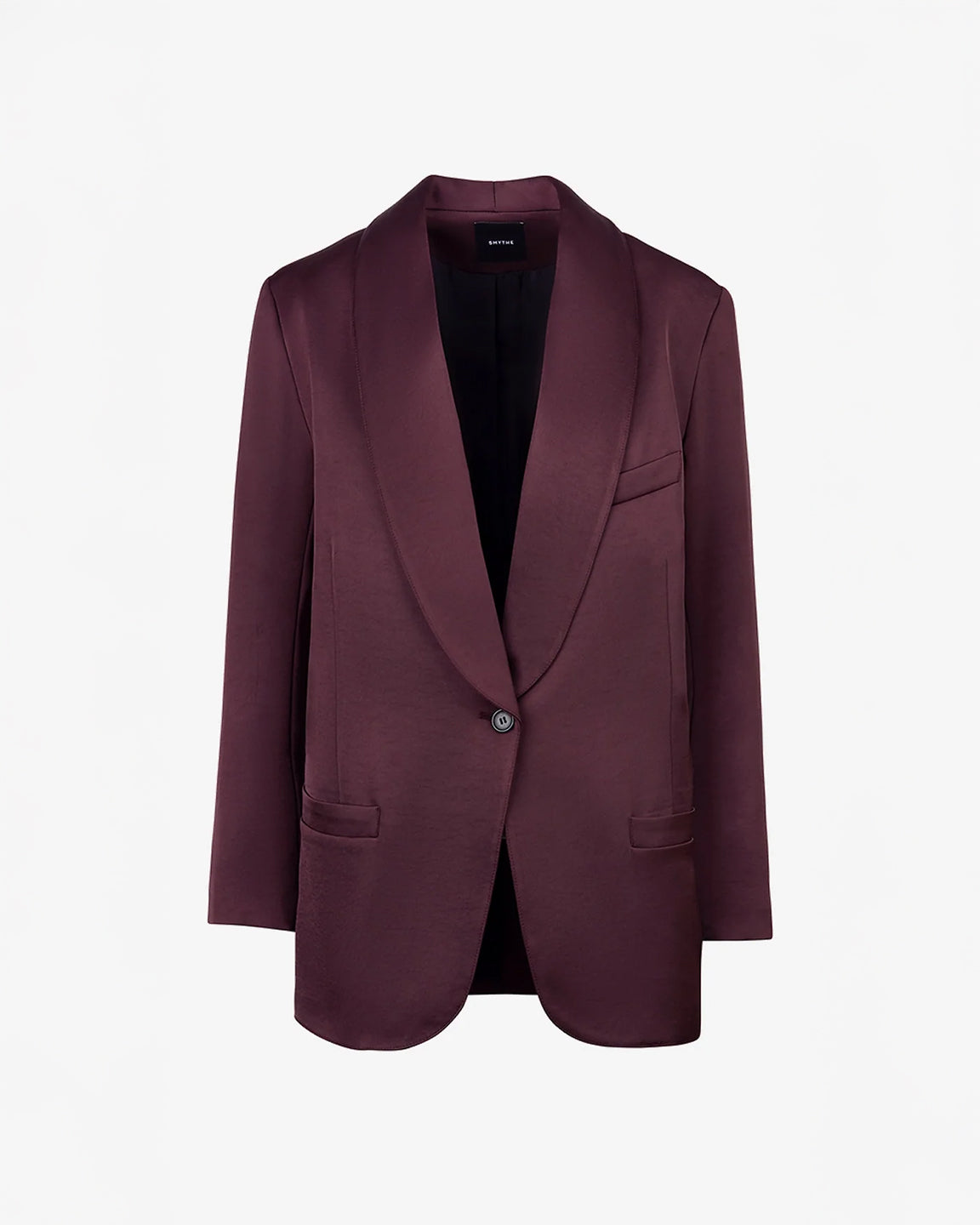 Smythe Shawl Collar Oversized Blazer in Mocha