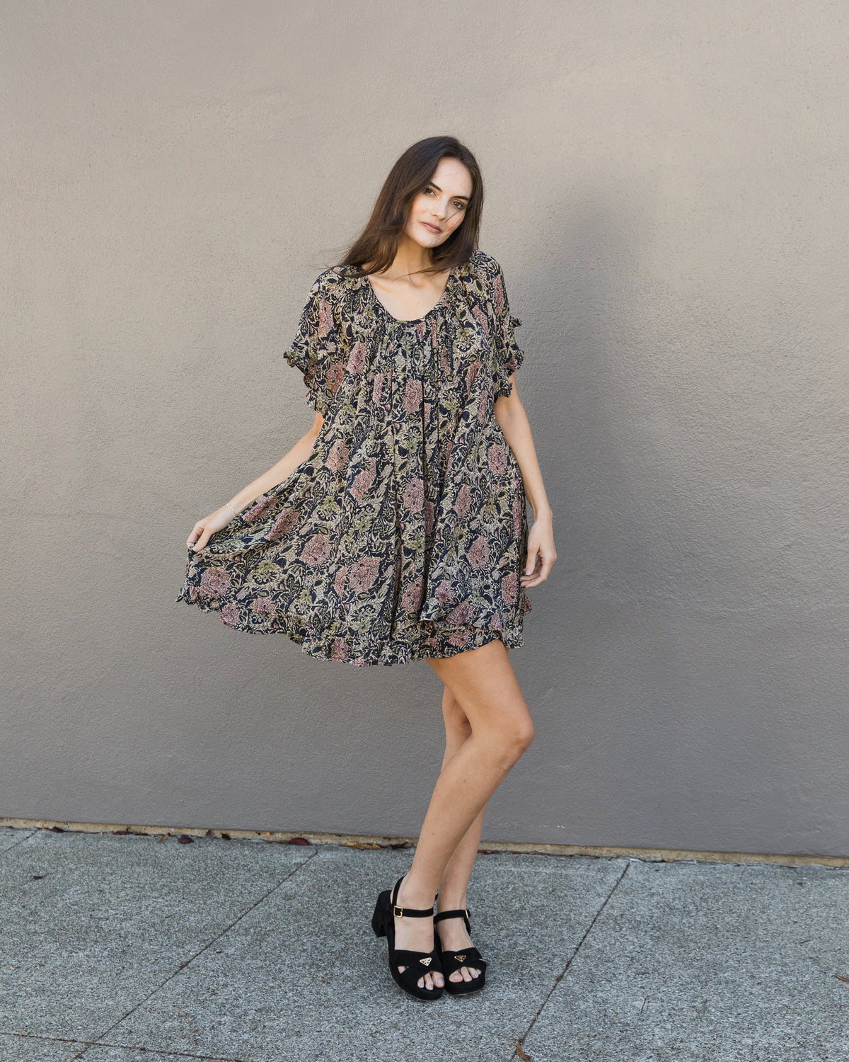 Natalie Martin Marina Dress In Botanica Dusk